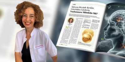 İşleyen Beyinle Keskin Görebilen Gözlerin Yaşlanması Mümkün mü? 6 Uzm. Ecz. Funda Figen Şirin Bal – DHA, beyin sağlığı ve göz sağlığı üzerine uzman eczacı portresi.