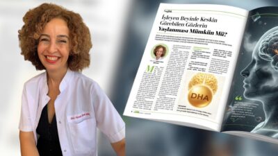 Uzm. Ecz. Funda Figen Şirin Bal – DHA, beyin sağlığı ve göz sağlığı üzerine uzman eczacı portresi.