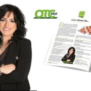 OTC Plus Dergi yazarı Eczacı Funda Palalı, eczane ortamında boğaz ağrısı ve gıda takviyesi konulu makalesi ile birlikte.