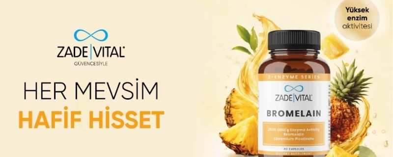 Zade Vital Bromelain Ödem ve Sindirim Desteği Krom Pikolinat